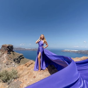 Wunderschöne Satin Infinity Kleid, Fotografie Requisiten, Verlobung Hochzeitskleid, Liebesgeschichte Kleid, Diana Kleid, Flying Dress