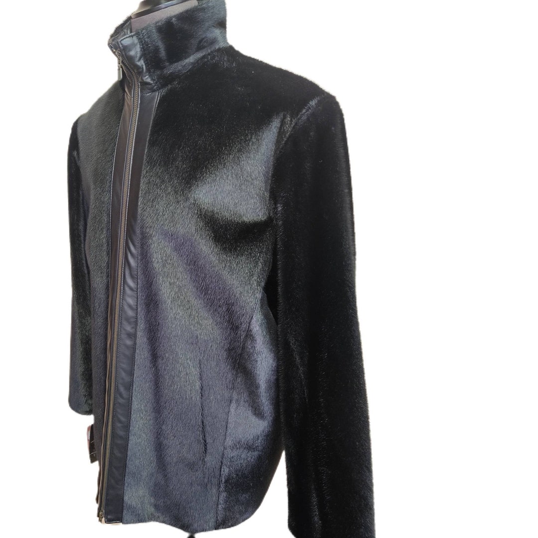 Brand New Seal Fur Coat Men's 46 L Tags 6995 Etsy