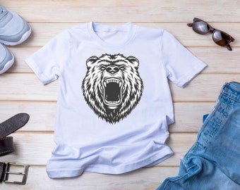 Grizzly Bear svg Cut File for Cricut Grizzly Bear Silhouette svg Grizzly Bear svg Grizzly Bear Clipart Grizzly Bear Design svg Animal svg