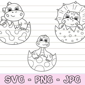 Baby Dinosaur svg, Cute Dinosaur svg, Dinosaur Outline svg, Dinosaur Shirt svg, Dinosaur svg, Dinosaur Clipart svg, Cute Animal svg, SVG PNG
