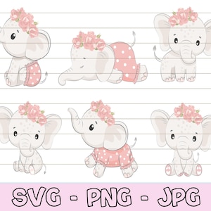 Cute Elephant svg, Elephant svg Bundle, Elephant svg, Elephant svg Baby, Elephant svg Files, Elephant Nursery Art, Nursery Decor svg.