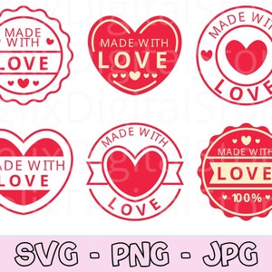 Fait avec amour svg, fait maison avec amour svg, fait à la main avec amour svg, conception d’emballage, emballage svg, merci svg, étiquette faite à la main, avec amour