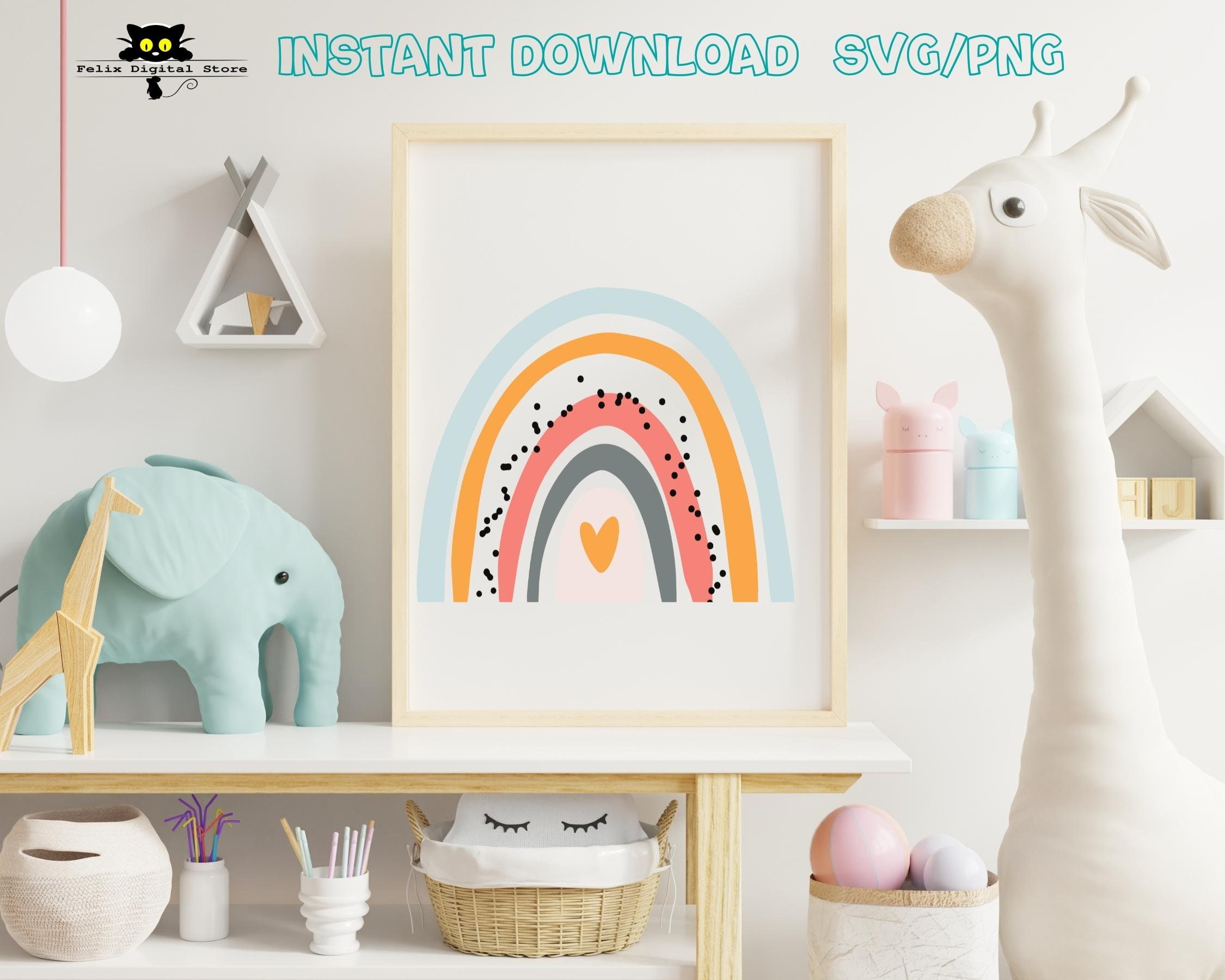 Boho Rainbow SVG Cut File Pastel Rainbow SVG Boho Rainbow - Etsy