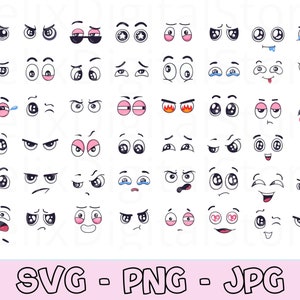 Cartoon Faces Svg, Emoji Faces Svg, Eyes Svg, Cute Faces Svg, Emoji Clipart, Funny Face Svg, Cartoon Clipart, Faces Svg, Cartoon Vector.
