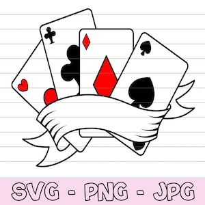 Cartes de poker svg, Ink Master, Tattoo Design svg, Tattoo Shirt svg, Tattoo Art, Old School Tattoo, Tattoo Clip Art, Tattoo Vector, SVG