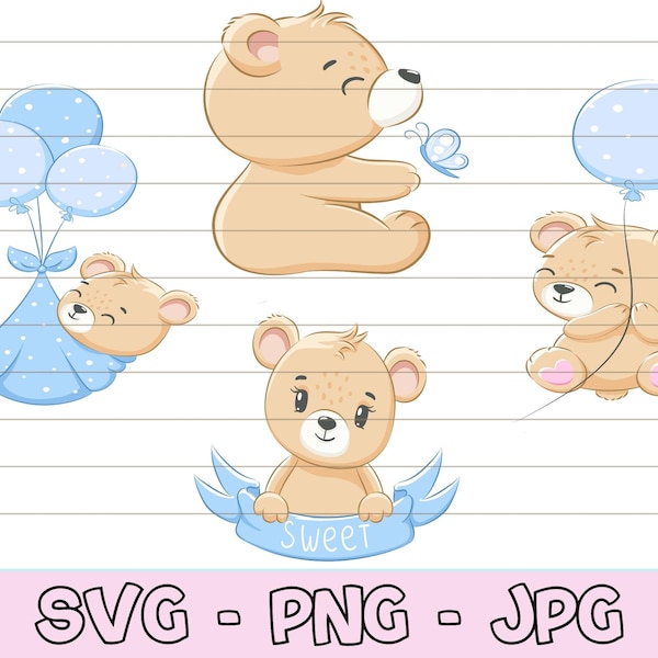 Baby Bear svg, Cute Teddy Bear svg, Teddy Bear svg, Teddy Bear Shirt svg, Teddy Bear Cut File, Teddy Bear svg, Cute Animals svg, SVG.