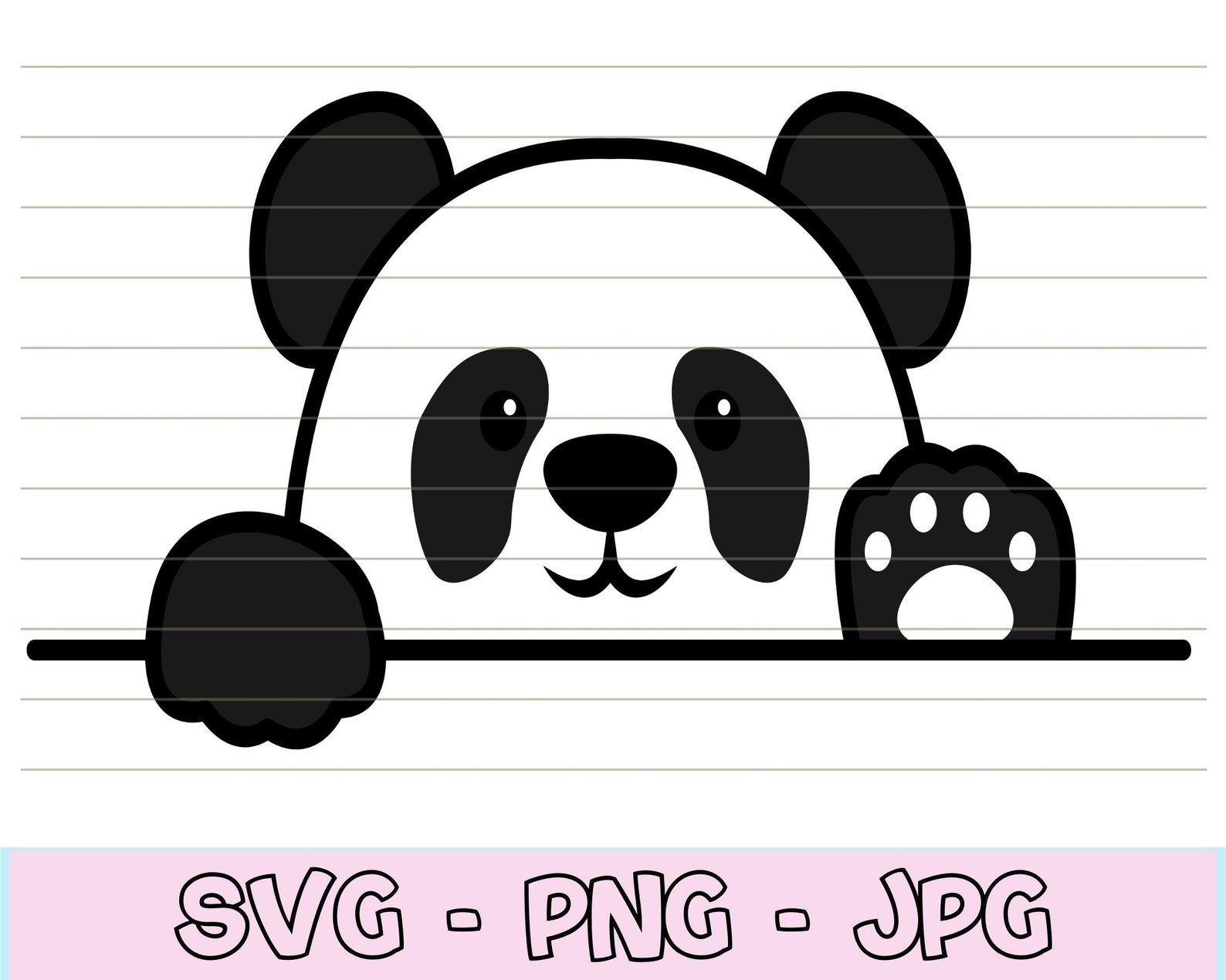 Cute Baby Panda Svg Panda Svg for Cricut Panda Svg for - Etsy