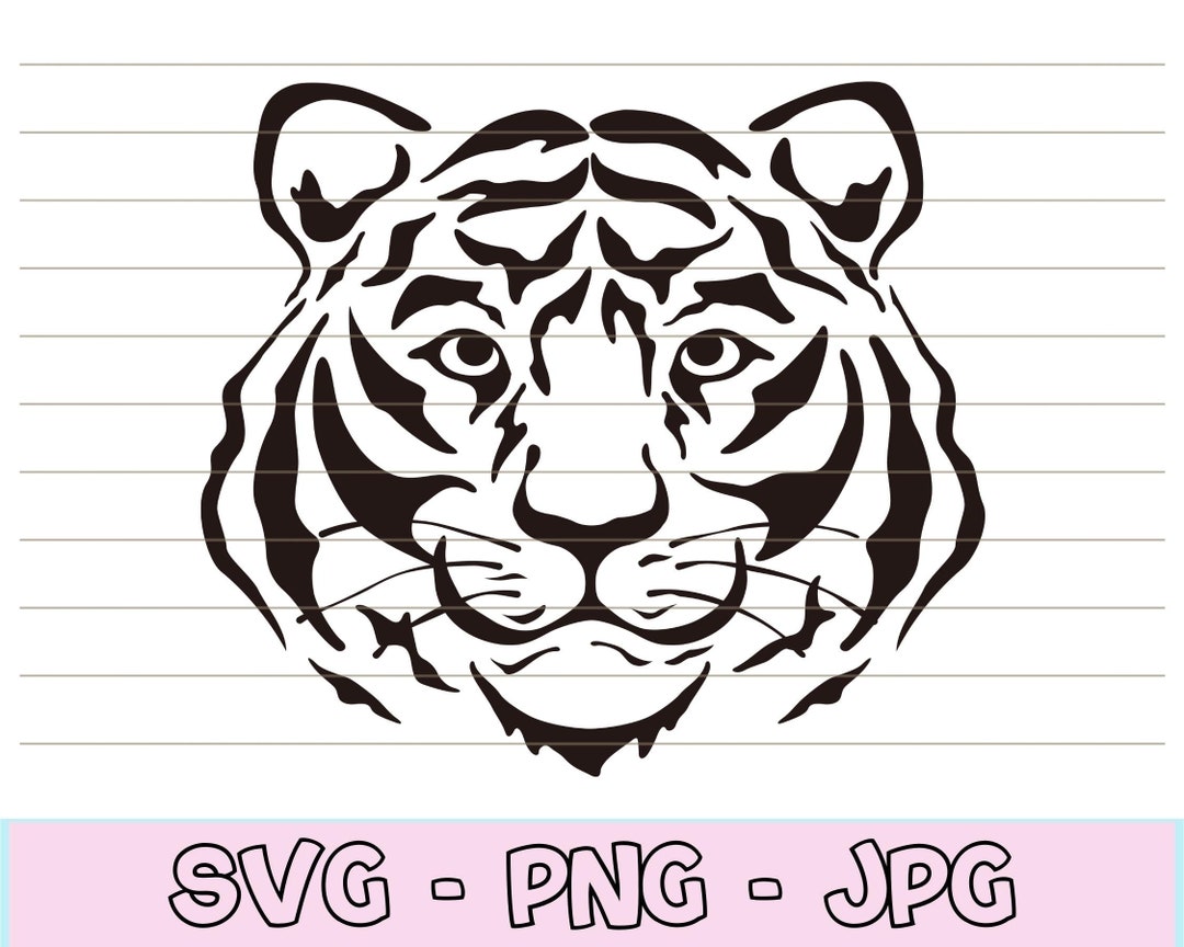 Tiger Svg Cut File for Cricut Tiger Silhouette Svg Tiger - Etsy
