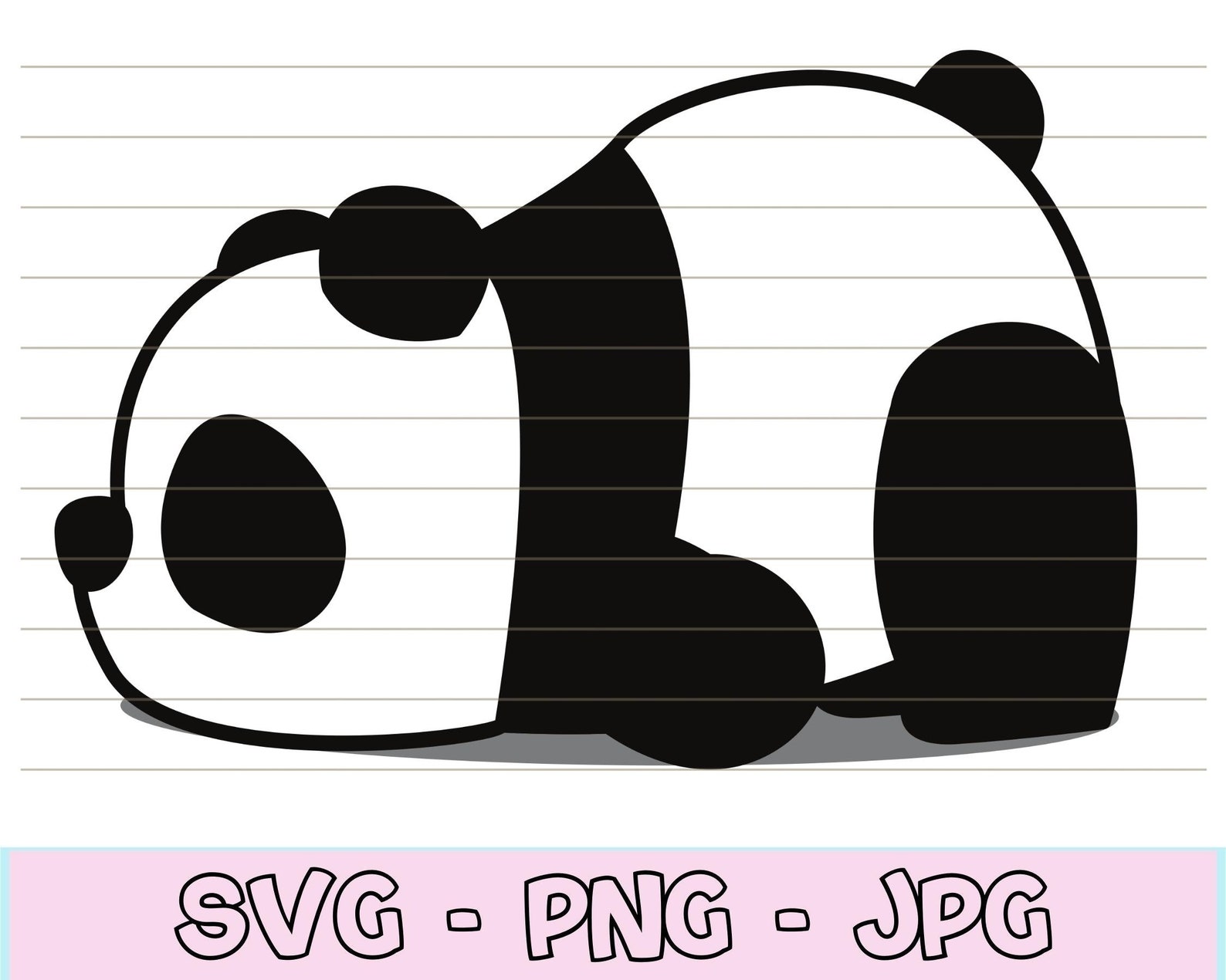 Cute Baby Panda Svg Panda Svg for Cricut Panda Svg for - Etsy