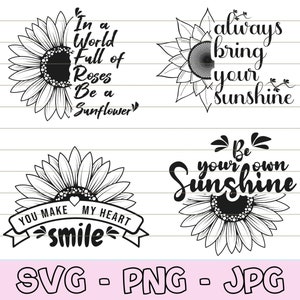 Positive Quotes svg Bundle, Sunshine Quotes svg, Motivational Quotes svg, Inspirational Quotes svg, Life Quotes, Cut file for Cricut, SVG.