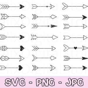 Arrow Bundle, Arrow Clipart, Cute Arrow Svg, Arrow Svg Files, Arrow Svg, Arrow Png, Instant Download, Cricut Svg Files, SVG, PNG, JPG.