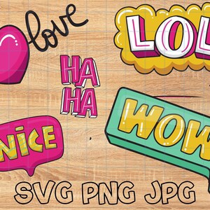Süßer Aufkleber Svg Bundle für Cricut Shirt Tasse Digital Design Vektor Druckbare lustige Aufkleber Aufkleber Print und Svg Instant Download