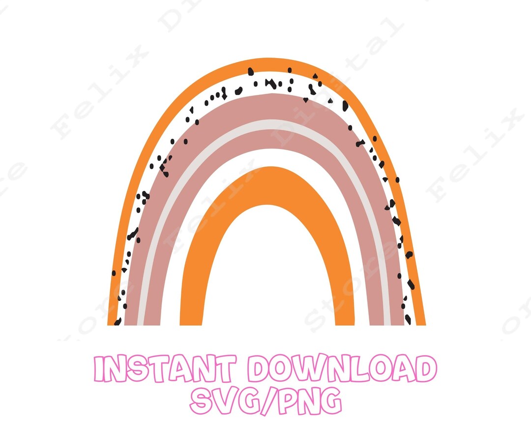 Boho Rainbow SVG Cut File, Pastel Rainbow SVG, Boho Rainbow, Rainbow ...