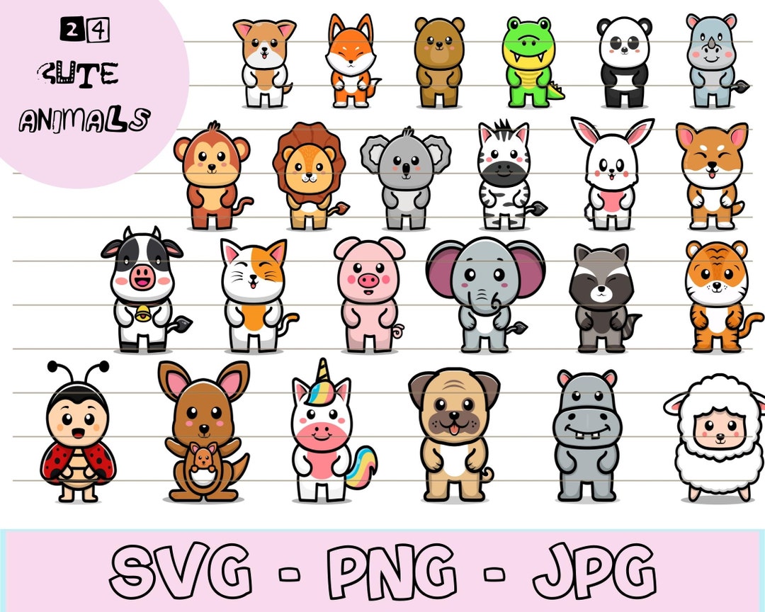 Baby Animals Svg, Cute Animals Svg, Animal Shirt Svg, Animal Svg ...