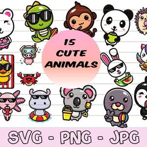 Baby Animals svg, Cute Animals svg, Animal Shirt svg, Animal svg, Animals Stickers svg, Animal Clipart svg, Animals Vector Digital Download.