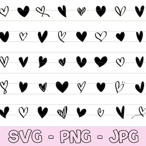 Heart Svg Bundle, Sketch Heart Svg, Open Heart Svg, Doodle Heart Svg, Hand Draw Heart Svg, Heart Vector, Heart Svg, Love Svg, Heart File.