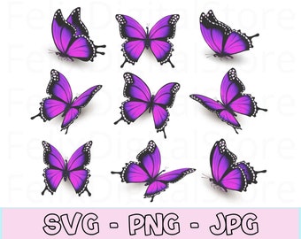 Butterfly Bundle Svg, Butterfly Clipart Svg, Butterfly Vector, Butterfly Svg Files, Butterflies Svg, Butterfly Files, Bundle Svg, SVG, PNG.