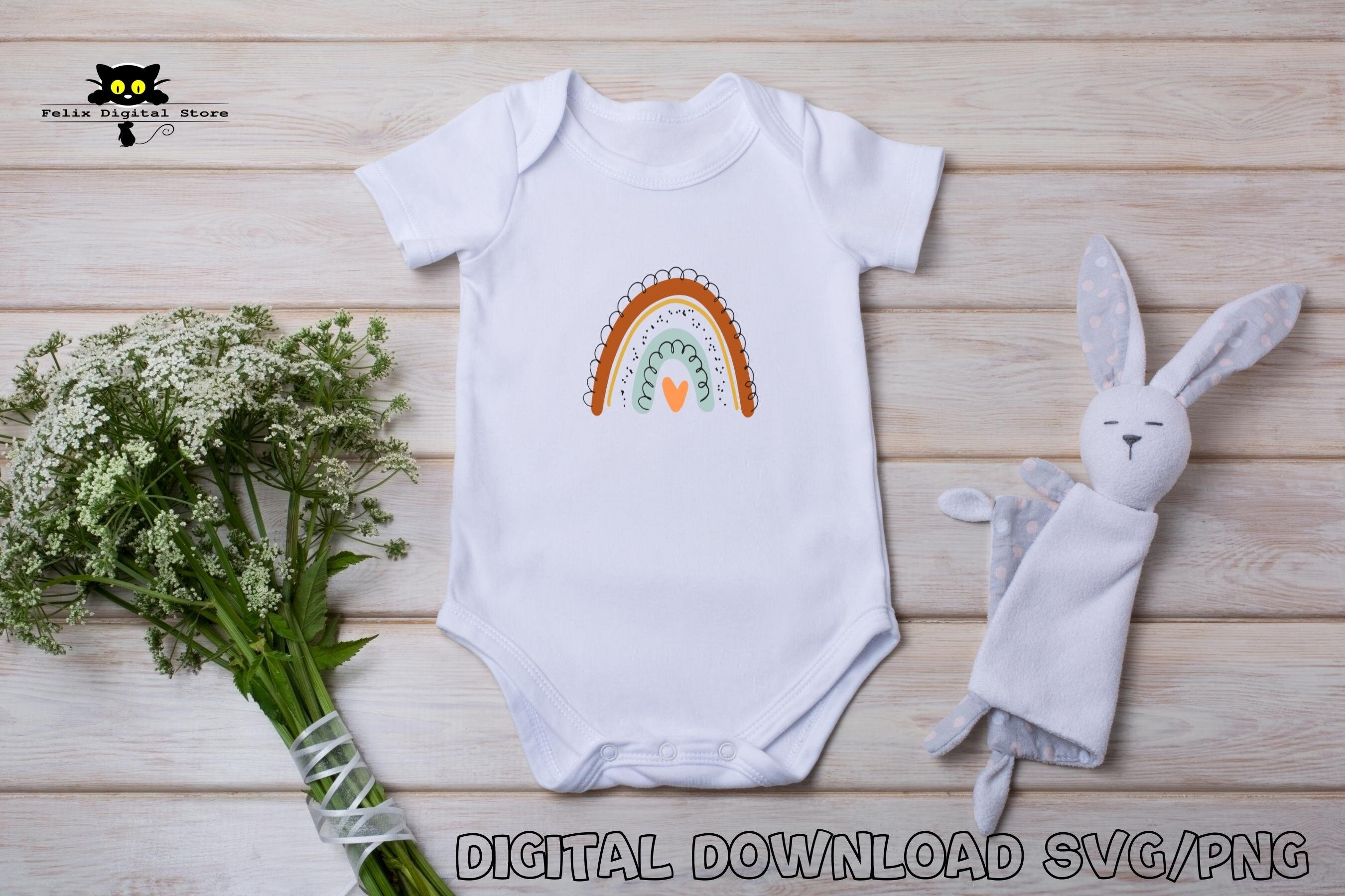 Boho Rainbow SVG Cut File, Pastel Rainbow SVG, Boho Rainbow, Rainbow ...