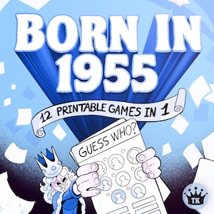 70er Geburtstagsparty Spiele für Ihn || Born In 1955 Spiele Bundle || Druckbare Spiele || 70er Geburtstag Spiele || 1955 Quiz Spiel || 1955 Quiz