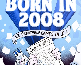 18th Birthday Party Games: Born in 2008 Trivia (Printable Games)