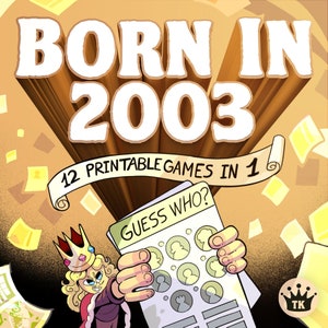 22nd Birthday Party Games || Born In 2003 Games Bundle || Printable Games || 22nd Birthday Games || 2003 Trivia Game || 2003 Quiz