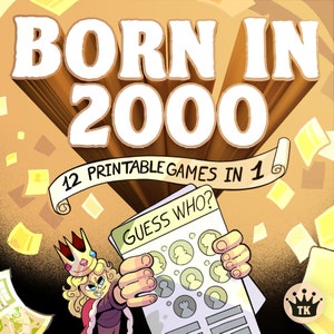 25th Birthday Party Games || Born In 2000 Games Bundle || Printable Games || 25th Birthday Games || 2000 Trivia Game || 2000 Quiz