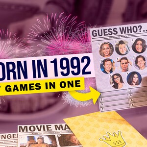 33rd Birthday Games For Women, Printable Birthday Games, Printable Games, Birthday Party Games, Adult Party Games, Fun Birthday Games