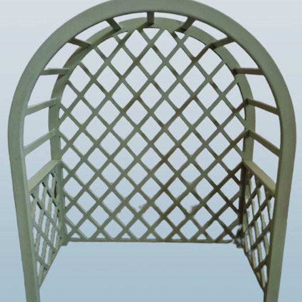 Dolls House 1:12 Scale Trellis Arbor / Pergola. Ready to Make kit