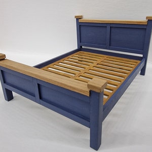 1:12 Scale Dolls House Modern Double Bed. Pre-cut, ready to assemble kit