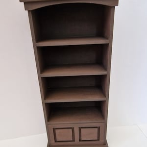 1:12 Scale Dollshouse Narrow Library Style Bookcase/Shop Shelving Kit. Pre cut MDF Kit.