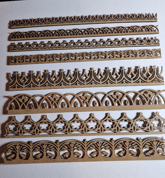 Miniature Dollhouse Filigree Running Trim