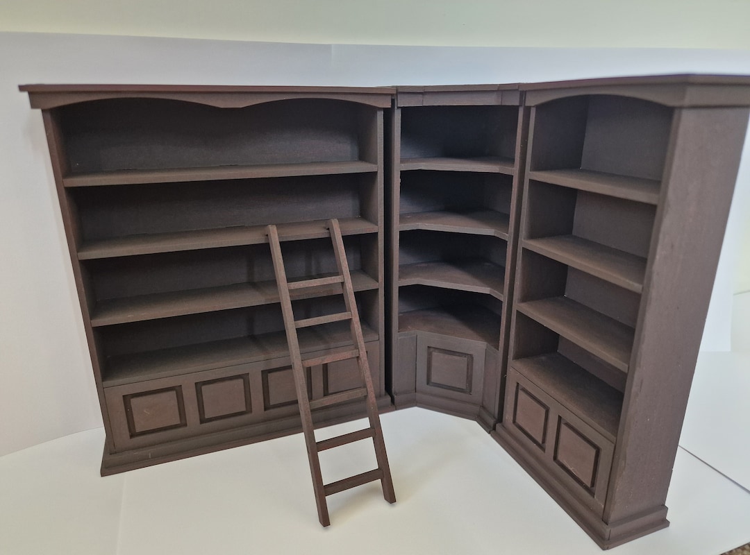 1:12 Scale Dollshouse Library Style Bookcases/shop Shelving Kit. PRE ...