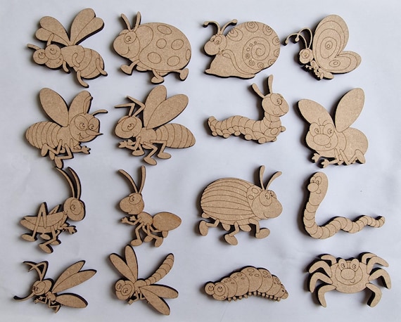 Snail - Laser Cut Out Unfinished Wood Craft Shape BUG7 Snail - Laser Cut Out Unfinished Wood Craft Shape BUG7