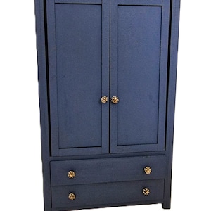 1:12 Scale Dolls House Modern Double Wardrobe. Pre-cut, ready to assemble kit