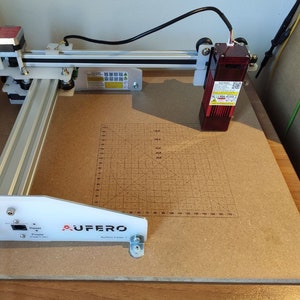 Laser spoil board grid 180X180 mm Aufero laser 1 DXF SVG LightBurn LaserGRBL