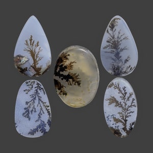 Unique And Beautiful Dendritic Agate Cabochon High And Rare Quality Natural Stone Jewelry Fashion Gift image 1