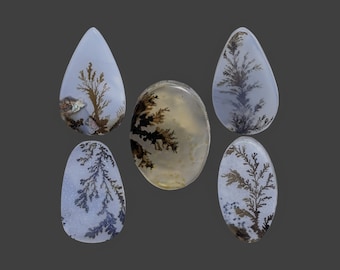 Unique And Beautiful Dendritic Agate Cabochon - High And Rare Quality Natural Stone Jewelry Fashion Gift