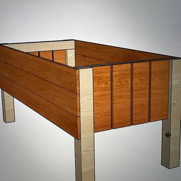 Diy Raised Bed Garden Box Plans - Etsy