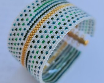 Strips bracelet Peyote Stitch Beaded Bracelet Pattern (digital download)