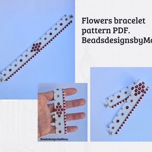 Flower bracelet - easy pattern (no physical bracelet)