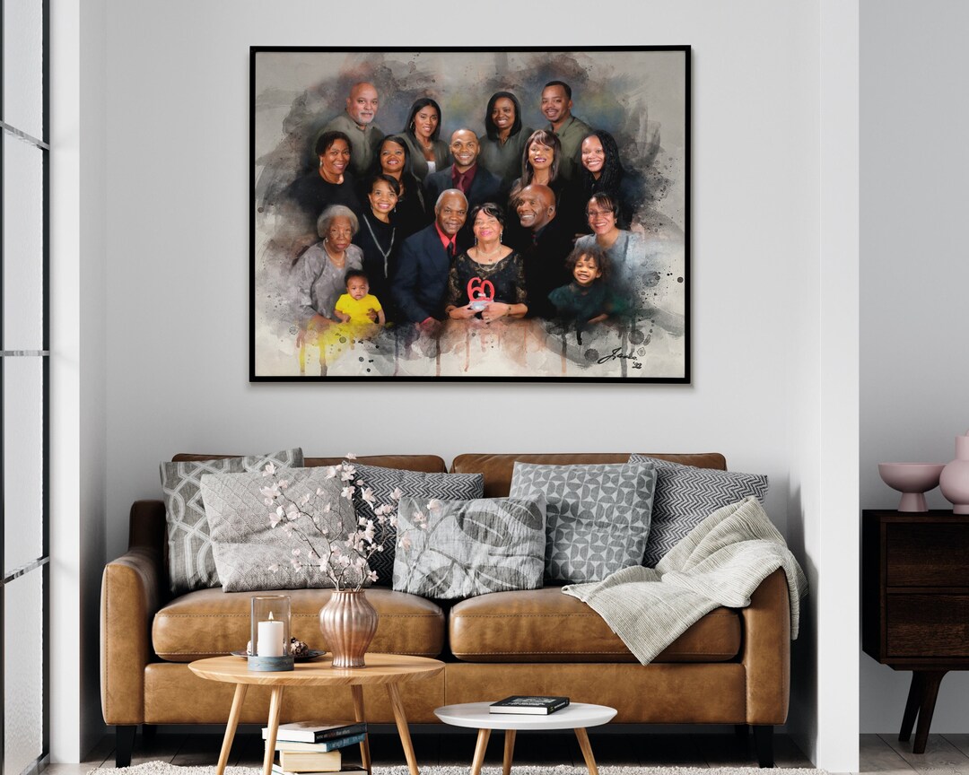 Personalized Family Portraits - Personalized Portrait Art of Family ...