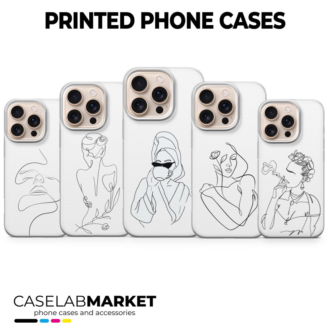 One Line Art Phone Case Line Cover Women Lifestyle Ecasa for iPhone 17 ...