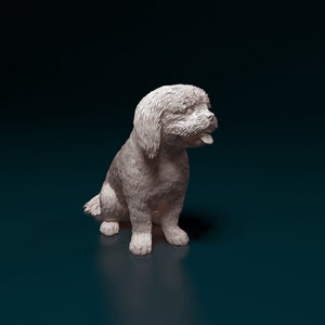 Resin 3D Printed shih tzu High detailed Resin in different sizes, indoor or outdoor