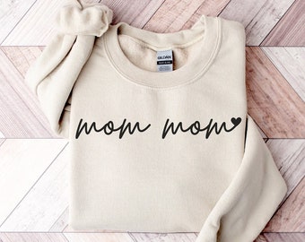Mom Mom Sweatshirt, Mom Mom Gift, Mom Mom Shirt, Gift for Mom Mom, New Mom Mom, Pregnancy Announcement, Mom Mom To Be, Mom Mom Christmas