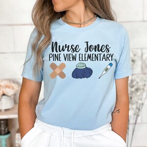 Custom School Nurse Shirt, School Nurse Shirt, School Nurse Gift, School Nurse Tshirt, School Nurse Appreciation, Personalized School Nurse