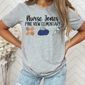 Custom School Nurse Shirt, School Nurse Shirt, School Nurse Gift, School Nurse Tshirt, School Nurse Appreciation, Personalized School Nurse