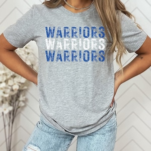 Warriors Shirt, Warriors Mascot Shirt, Custom Mascot Shirt, Custom Team Shirt, Team Spirit Shirts, Mascot Shirt, Personalized Mascot Shirts