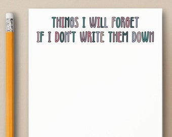 To Do List Notepad, To-Do List, Funny Notepad, Meeting Notes, Notepad for Teachers, Teacher Notepad, Expecting Parents Gift, Cute Notepad