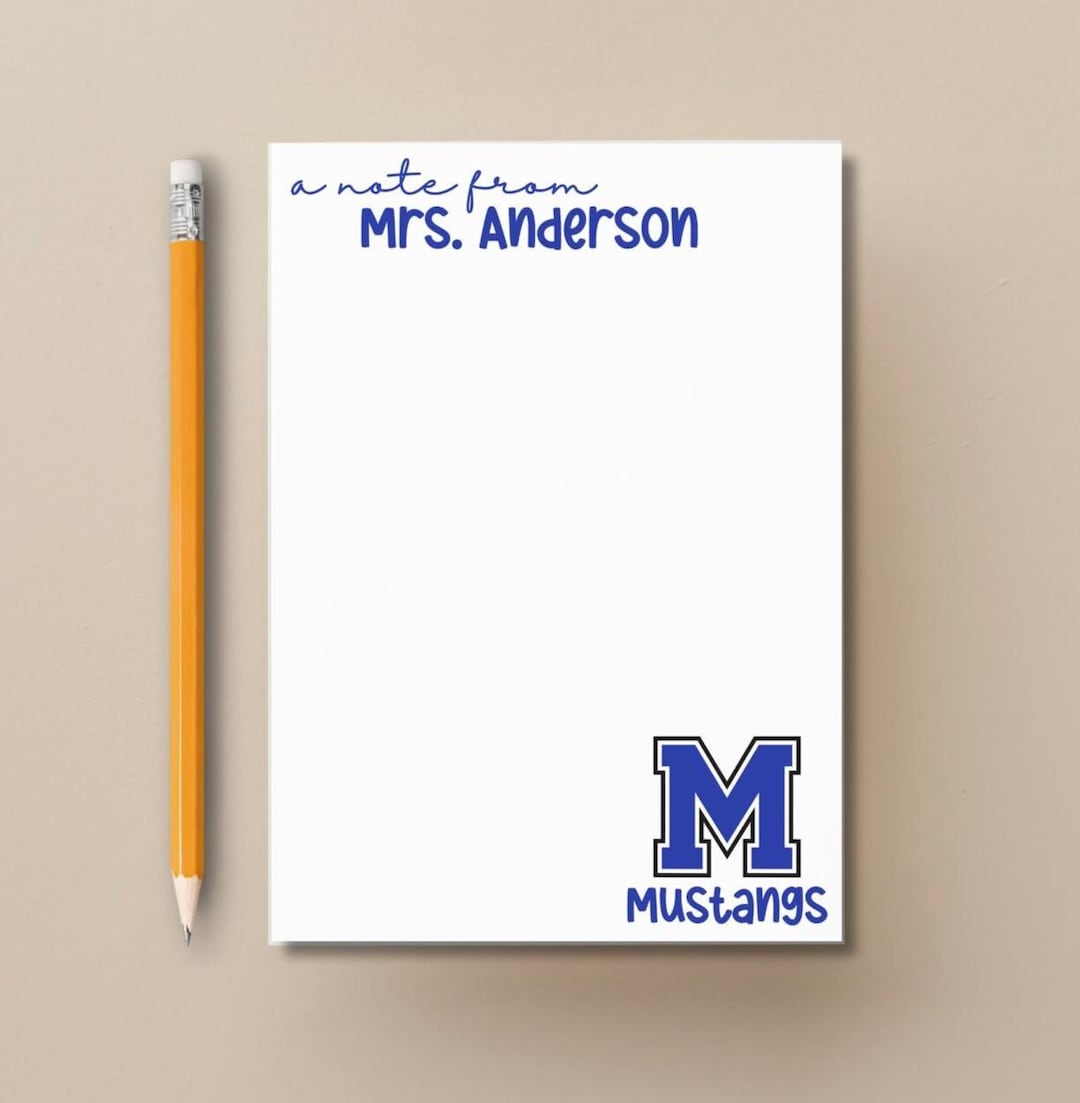 Secretary Notepad Personalized Teacher Notepad, Teacher Notepad, Custom Notepad, SLP ...