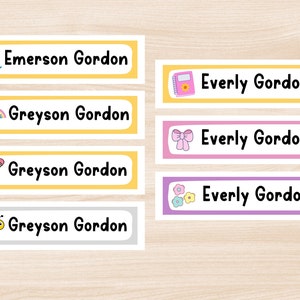 School Supply Labels, Waterproof Name Labels, School Name Labels, Name Labels for School, Classroom Labels, Student Name Labels, Name Labels